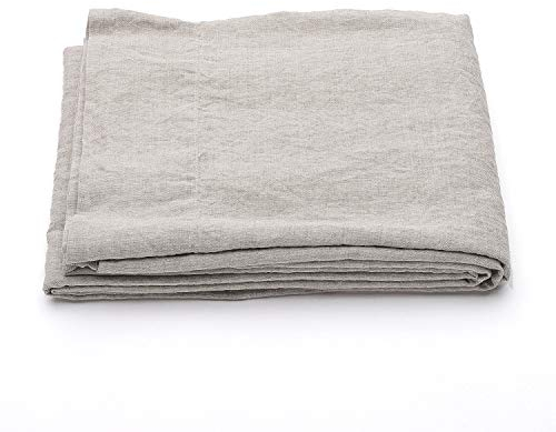 LinenMe Leinen Bettwäsche Natural 230x275 cm - Bettlaken ohne Gummizug - Leintuch 100% Leinen, Hergestellt in Litauen