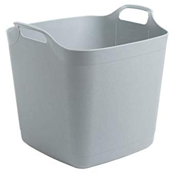 3 x WHAM 29352 flexibel butik fyrkantig medium badkar 25 liter – cool grå