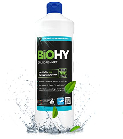 BiOHY Grundreiniger (1l Flasche) | gegen hartnäckige Verkrustungen & Pflegefilme | reinigt alle säure- & wasserfesten Oberflächen | kraftvolles Konzentrat | ideal für Werkstatt & Küche
