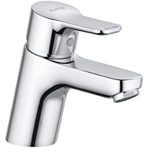 Kludi 373870565 Easy-373870565 Robinet de lavabo à bec fixe Pure & Easy-chrome 373870565 Gris