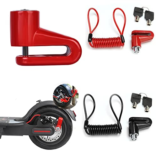 Vaileal e Scooter Schloss - Schloss für e Scooter, e Roller Schloss, Elektroroller Scheibenbremse Schloss Sicherheitsschloss, Scooter Bremsscheibenschloss, Roller Schloss für Xiaomi M365 1S Pro 2