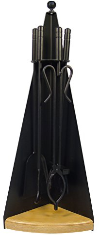 Imex El Zorro 12019-N - JUEGO CHIMENEA PIRAMIDE 4 PIEZAS(NEGRO)