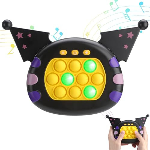 Coolden Pop It Elektronisches Spiel Quick Push Bubble Game Fidget Toys Sensory Dekompressions Pop It Game Controller Handheld Puzzle Spielmaschine Sensorspiel Fidget Toy für Kinder Erwachsene Lila