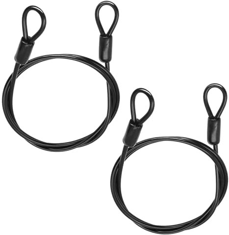 2 Artikel 1 Meter Langer Kabelschloss,Fahrradschloss Lang,Winddichter Schlaufenkabel,Fahrradschloss Kinder,Fahrradschloss Stahldraht Zum Schutz Ihres Fahrrads,Grills Oder Kinderwagens Vor Diebsta