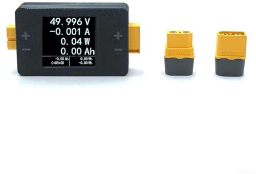 Digital kraftmätare för Lipo för batteri med för Xt60 gränssnitt realtid spänning strömkapacitet testare för Rc flygplansmodeller svart 8 till 150 v räckvidd