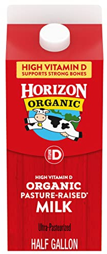 Horizon Organic Whole Milk, High Vitamin D, Half Gallon