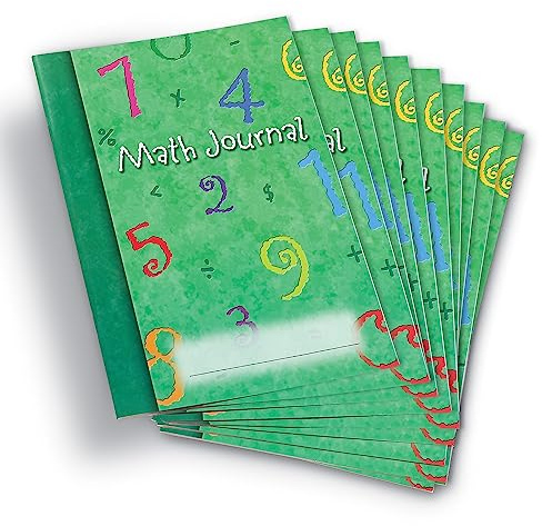 Learning Resources Math Journal, Student Organizer, Classroom Journal Set, Set of 10 Journals