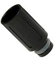 Armerah Flute 510 Drip Tip e-cig Mouthpiece Short/Aluminium/Solid Single in Black