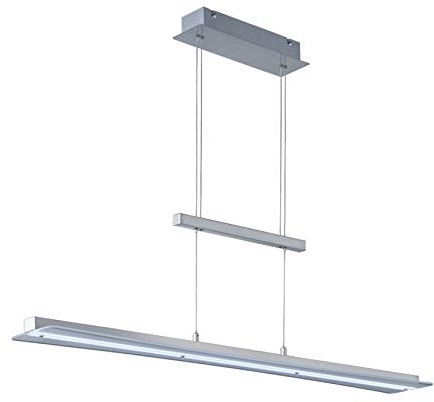 Reality Leuchten Smash - Lampadario a sospensione in metallo, 18 W, nichel opaco