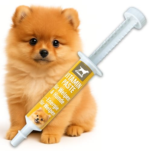 EMMA Multivitamin Paste Hund 15ml | Vitaminpaste für Hunde & Welpen | Vitamin B-Komplex A C D3 E B1 B2 B6 | Immunsystem stärken | Vitalität & Fellpflege | Hunde Vitamine Senior & Welpen