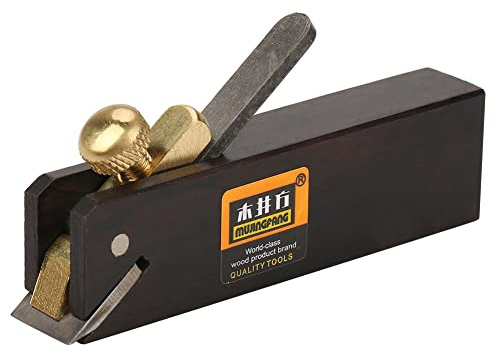 Mini Ebony Woodworking Plane - 3 Inch Hand Planer For Planing, Smoothing, Trimming & DIY Wood Cutting