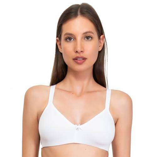 SIELEI, Reggiseno Senza Imbottitura e Senza Ferretto, Realizzato in Cotone Biologico, Designed in Italy