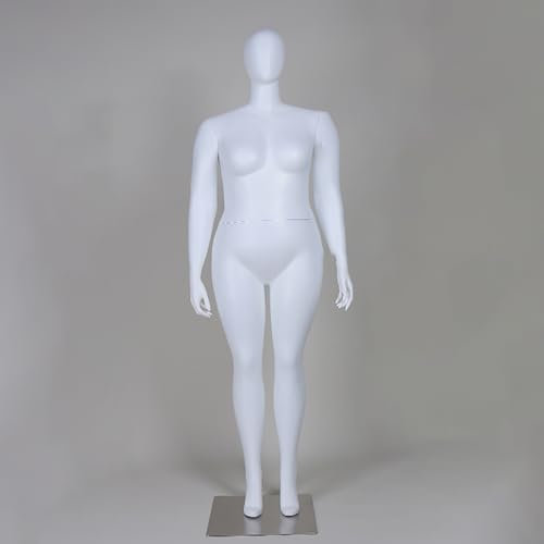 Maniqui Vestido de Maniquí Grande y Gordo con Forma de Cuerpo de Tamaño Natural, Maniquí de Talla Grande, Torso Curvo, Cuerpo Completo, Modelo de Busto Realista de 89 a 98 Cm ( Color : Stand 4 )