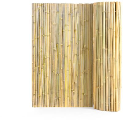 VEVOR Clôture en Bambou Naturel, 1,8 x 1,2 m, Brise-vue de Confidentialité, Rouleau Protection Décoratif en Bambou, Écran d'Intimité pour Jardin, Arrière-cour, Balcon, Patio, Bord de Piscine, Terrasse