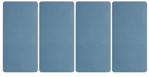 sourcing map 4pcs Refrigerator Drip Catcher 10.4 x 5.2 Inch Fridge Water Dispenser Drip Try Absorbent Mat Pads for Refrigerator, Water Dispenser, Coffee Machine, Home, Navy Blue(Rectangle)