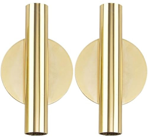 Luxylei Florero De Pared De Metal, 2 Piezas Florero De Arte De Pared De Flores Floreros De Pared Adhesivos Floreros De Metal De Tubo Florero Autoadhesivo Soporte Moderno para Plantas De Secado