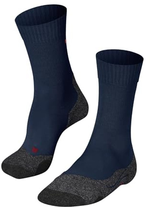 FALKE Herren Wandersocken TK2 Explore M So Wolle Funktionsmaterial antiblasen dick 1 Paar, Blau Stone Blue 6599, 42-43