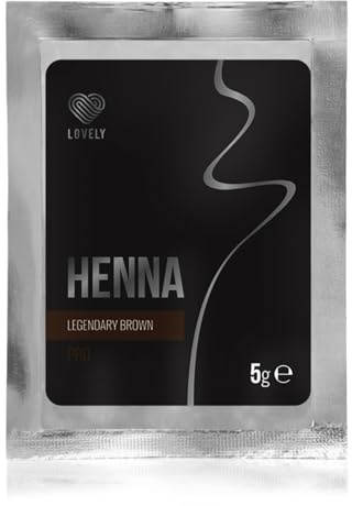 LOVELY Henna Augenbrauenfarbe Legendary Brown 5g - für definierte Brows aus pflanzenbasierten Pigmenten - dunkelbrauner Farbton mit warmem Unterton für braune & rötliche Haarfarben (1er Pack)