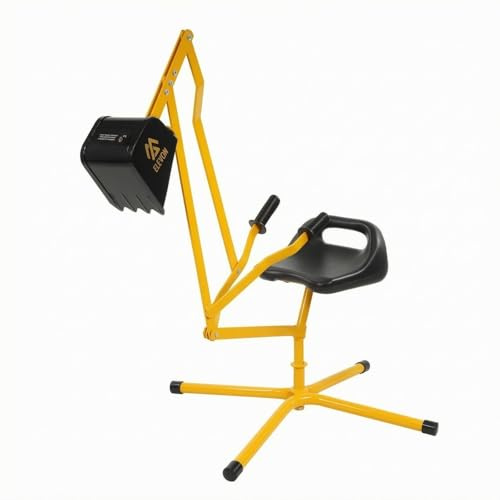 FytStycale Excavadora con Asiento Metálico Juguete Infantil Seguro y Resistente para Niños, Pequeño Sin Ruedas