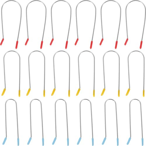 LALAFINA Rouleaux Cheveux 24pcs Clips Métalliques en Fil de Fer en Acier Inoxydable 304, Pinces Fixes Élégantes pour Bigoudis Permanents, Outils de Coiffure DIY à Domicile