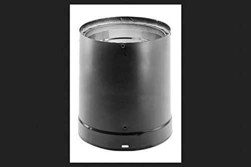 DVL Wood-Stove Pipe, Black Double-Wall Stainless Steel, 6 x 24-In.