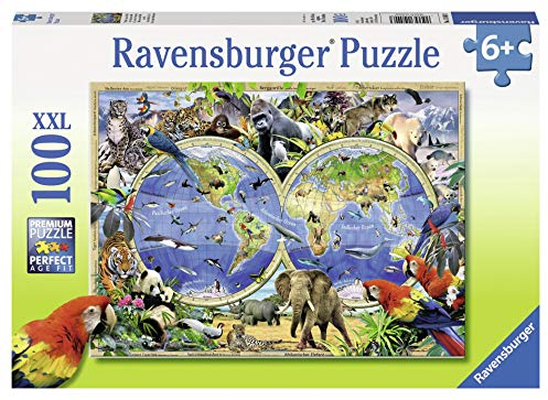Ravensburger Animals of the Earth 100 Piece Jigsaw Puzzle for Kids Age 6 Years Up (105403)
