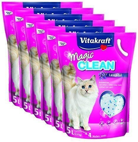 Vitakraft Katzenstreu Magic Clean Lavendel - 6 x 5 Liter