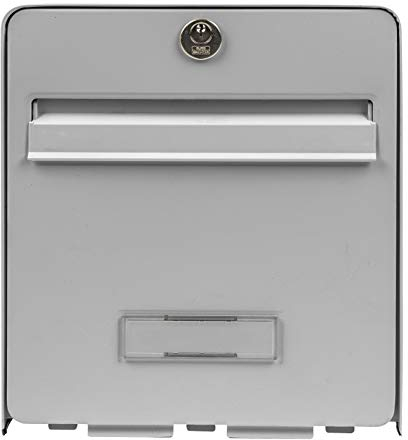 BURG-WÄCHTER Boîte aux Lettres Agréée La Poste, 2 Portes, 502 GR FAVOR, Gris, en Acier Galvanisé, Avec Porte à Ouverture Totale et Stop-Courrier (Porte bloquée à 120°)