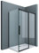 doporro Duschkabine Rav12 Schwarz 80x120x195cm Eckdusche Rechts-oder Linkseinstieg ESG-Sicherheitsglas Klarglas Soft-Close inkl. Nano-Beschichtung
