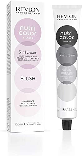 REVLON PROFESSIONAL NUTRI COLOR FILTERS MIXING FILTERS: BLUSH, Semi-Permanent Blush Hair Color, Semi-Permanent Direct Hair Color Cream, 100 ml