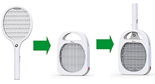 ARDES - ARS608 Excalibur Racchetta Zanzare Elettrica Multiuso - Racchetta Estraibile, Appendibile o da Appoggio - Racchetta Ricaricabile con Luce per Mosche Zanzare Insetti
