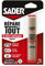 Sader Répare Tout - Pâte à Réparer Epoxy - Tous Matériaux – Intérieur/Extérieur – Couleur : Gris – 1 Tube 57 g 30621068