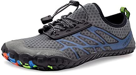 Teemie Escarpines Mujer Hombre Secado Rápido, Zapatos de Agua Unisex, Zapatillas Playa Acuáticas Adulto, Escarpín Deportivo Respirable, Calzado de Natación Surf Yoga Correr Buceo