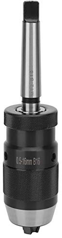 Haosie Mandrin Perceuse a Colonne, 0.5‑16 mm MT2‑B16 Mandrin de Perçage, Mandrin Autoserrant Convient Aux Perceuses Cylindriques, Aux Fraiseuses et Aux Tours