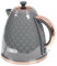 HOMCOM Electric Kettle, 1.7L, Fast Boil, 3kW Cordless Water Kettle with Removable Washable Anti-scale Filter, Auto Shut-off, 360° Swivel, BPA Free, Grey