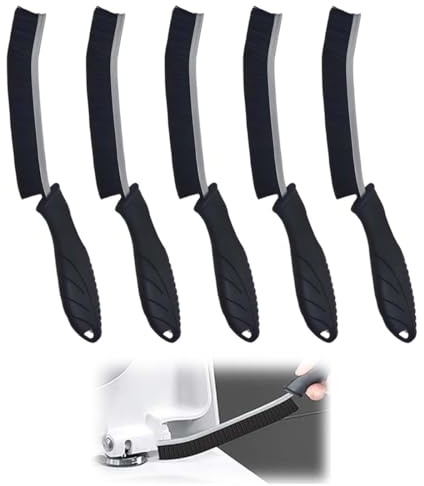 KEPYATI 5 Piezas Escobillas de Baño-Cepillo Limpieza Hogar, Cepillo Limpia Juntas de Cerdas Duras, Cepillo para Pequeñas Grietas, para Baño, Cocina, Inodoro, Bañera, Fregadero, Ventanas