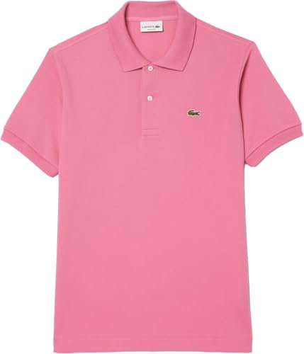 Lacoste Polo da uomo in piqué originale L.12.12, vestibilità classica, rosa Reseda, XS