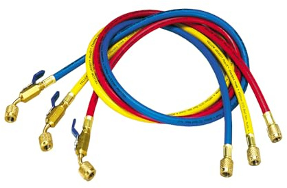 Yellow Jacket 29985 - Plus II 1/4 Hose with Compact Ball Valve End, 60 Length