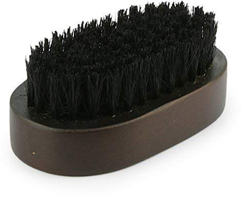 Rusty Bob - Bartbürste, Bartkamm aus Nussbaum-holz mit Wildschwein-borsten in einer Aufbewahrungs [Geschenk] box, professionelle Bartpflege - Set 1