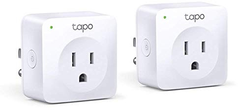 TP-Link Tapo Smart Plug Mini, Smart Home Wifi outlet works with Alexa & Google Home, No Hub Required, Remote Control Your Home Appliances from Anywhere (P100 2-pack), White (Tapo P100 2-pack)