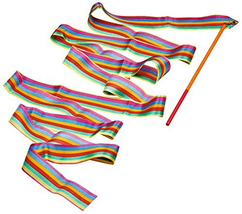 moses. Kunterbuntes Schwungband │ Gymnastikband zum Schwingen, Tanzen und Spielen | Tanzband mit Holzstab für Kinder