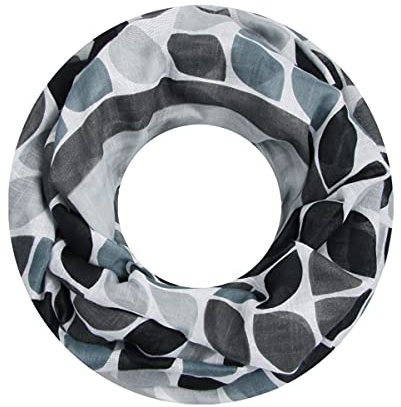 Majea Damen Loop Schal Schlauchschal Halstuch (880024) (grau 6)