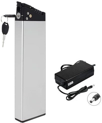 ZHIKAN Batería Bicicleta Eléctrica 36V 10.4AH/12AH,48V 9AH/10.5AH E-Bike Batería de Lones de Litio Placa de Protección BMS Bloqueo Antirrobo, para 500W Plegable E-Bike Motor (36V 10.4AH)