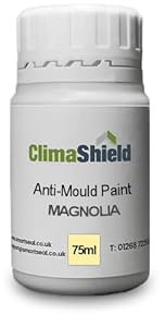 SmartSeal Anti Mould Paint - 75ml Sample - For Walls & Ceilings in Bathrooms, Kitchens & Bedrooms. Ultimate Protection Against Dangerous Mould - 5yr Mould Resistance - Magnolia Finish