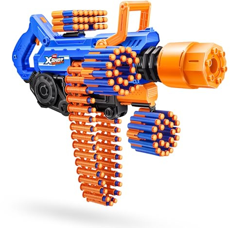 XSHOT Insanity Smoking Barrel Blaster con 72 dardi con tecnologia Air Pocket di ZURU, Dart Blaster con meccanismo fumante, giocattolo da usare all’aperto per bambini e bambine