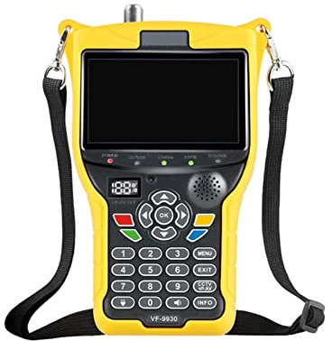 Buscador de satélites VF 9930 DVB-S2/T2 MPEG4 DVB H.265 Buscador De TV Por Satélite Receptores De Tv HD Medidor De Receptor De Satélite Prueba De Señal LCD De 4,3 Pulgadas Para ajustar la antena parab