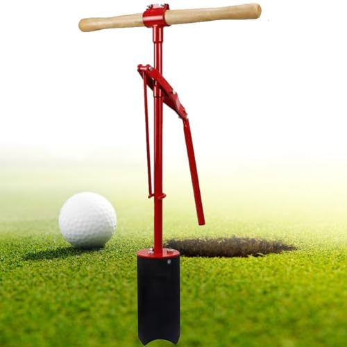 Golf Hole Cutter - Manual Lever Action Punch Machine for Putting Greens, Easy-to-Use Golf Hole Digger with Handle