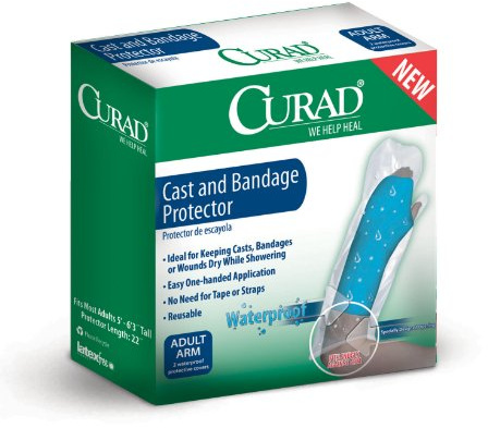 Curad Cast and Bandage Protector, Adult Arm, Waterproof, 2 Count