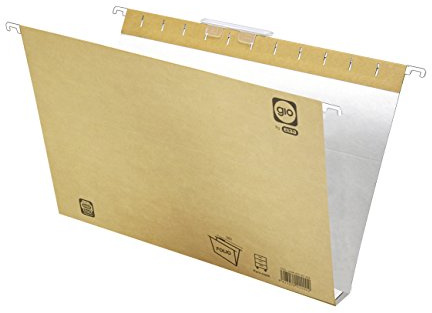 Elba Gio 400021944 - Caja de 25 carpetas colgantes para cajón, Fº, bicolor