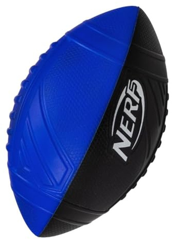 Nerf Pro Grip American Football, 9” Soft Foam Ball for Beginners, Indoor & Outdoor Play, Easy Grip, Lightweight, Blue/Black